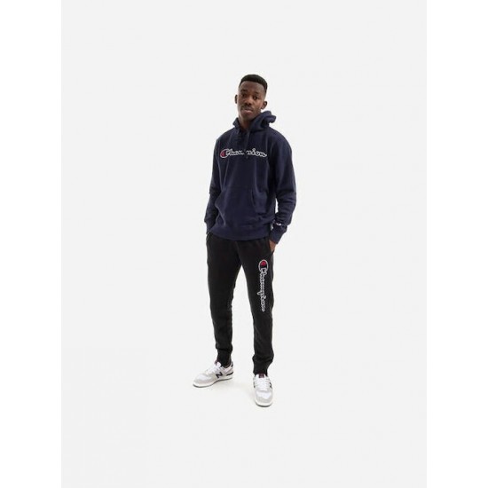 CHAMPION LOGO HOODIE RIB CUFF