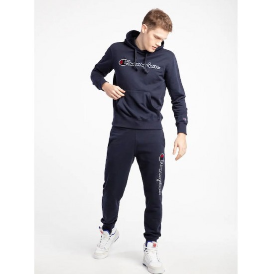 CHAMPION LOGO HOODIE RIB CUFF