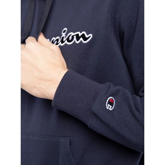 CHAMPION LOGO HOODIE RIB CUFF