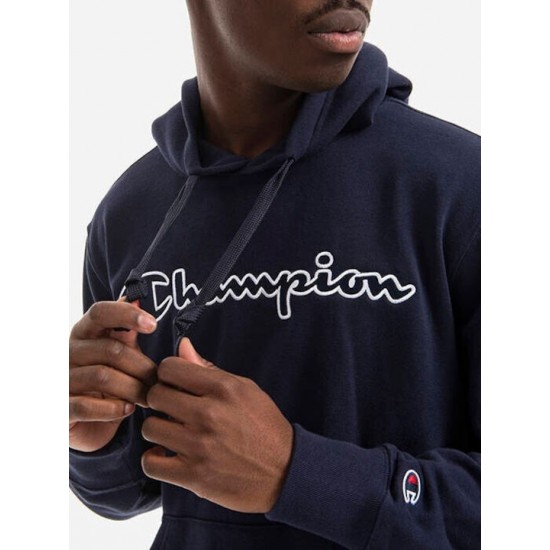 CHAMPION LOGO HOODIE RIB CUFF