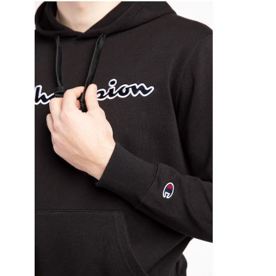 CHAMPION LOGO HOODIE BLACK
