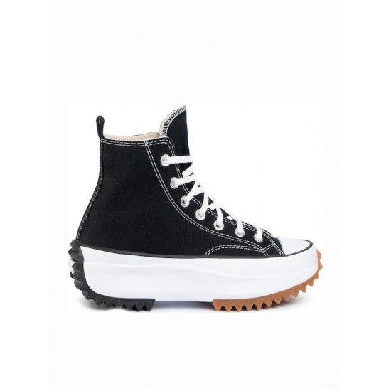 Converse Run Star Hike Hi Flatforms Μποτάκια Μαύρα 166800C