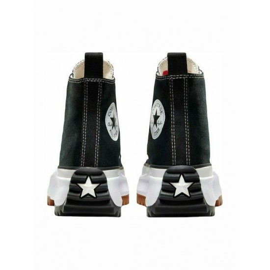 Converse Run Star Hike Hi Flatforms Μποτάκια Μαύρα 166800C