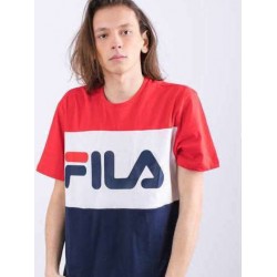 FILA T-SHIRT DAY TEE UNISEX G06 BLACK IRIS / TRUE RED / BRIGHT WHITE
