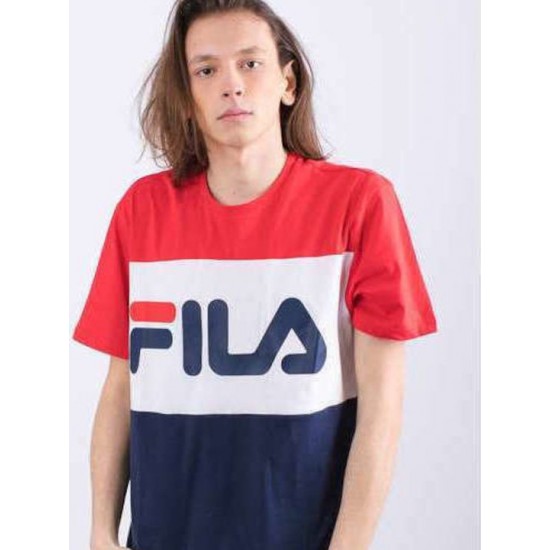 FILA T-SHIRT DAY TEE UNISEX G06 BLACK IRIS / TRUE RED / BRIGHT WHITE