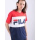 FILA T-SHIRT DAY TEE UNISEX G06 BLACK IRIS / TRUE RED / BRIGHT WHITE